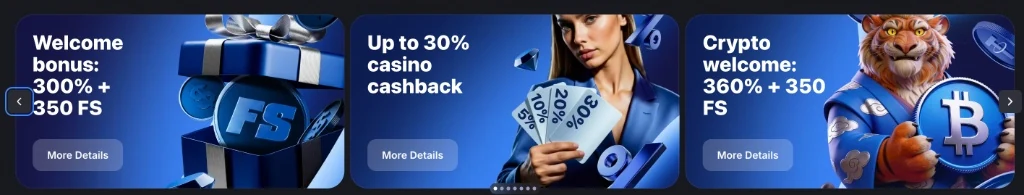 Bonos de bienvenida, cashback del 30% y promoción cripto 360%